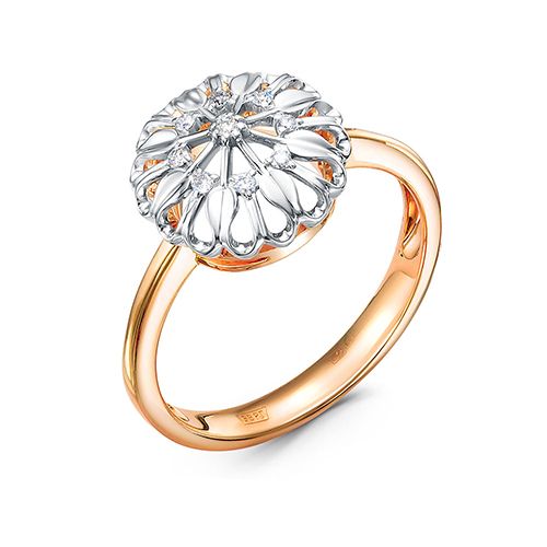 Кольцо декоративное RoseGrace, красное золото 585 проба, вставка бриллиант (RoseGrace, Россия) — от 2618.10 руб. в сети магазинов DIAMANTE забронировать в магазине Кольцо декоративное RoseGrace, красное золото 585 проба, вставка бриллиант (RoseGrace, Россия)