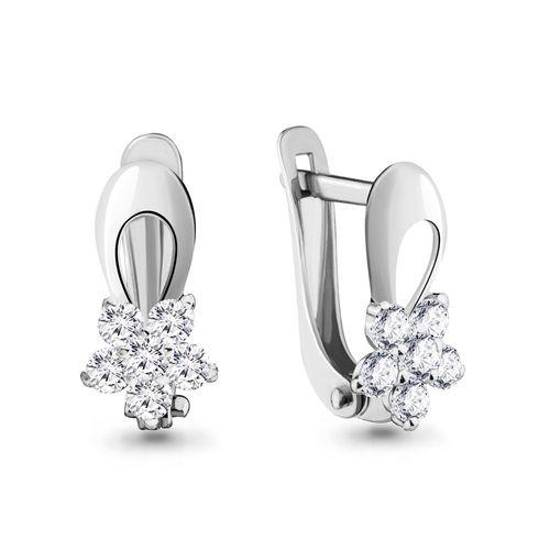 Серьги детские Aquamarine, серебро 925 проба, вставка фианит (Aquamarine, Россия) — от 89.03 руб. в сети магазинов DIAMANTE забронировать в магазине Серьги детские Aquamarine, серебро 925 проба, вставка фианит (Aquamarine, Россия)