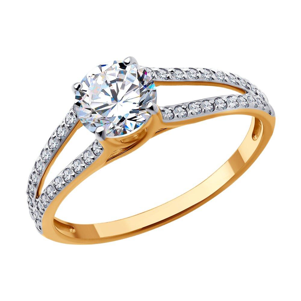 Кольцо помолвочное SOKOLOV, красное золото 585 проба, вставка фианит (SOKOLOV, Россия) — от 998.58 руб. в сети магазинов DIAMANTE забронировать в магазине Кольцо помолвочное SOKOLOV, красное золото 585 проба, вставка фианит (SOKOLOV, Россия)