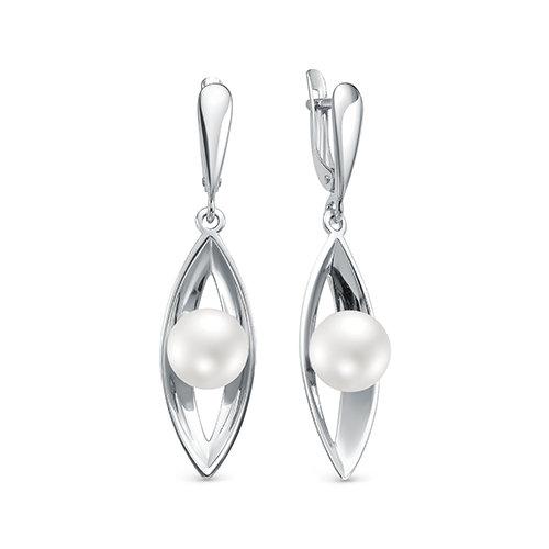 Серьги длинные Zlato, серебро 925 проба, вставка жемчуг (Zlato, Россия) — от 385.92 руб. в сети магазинов DIAMANTE забронировать в магазине Серьги длинные Zlato, серебро 925 проба, вставка жемчуг