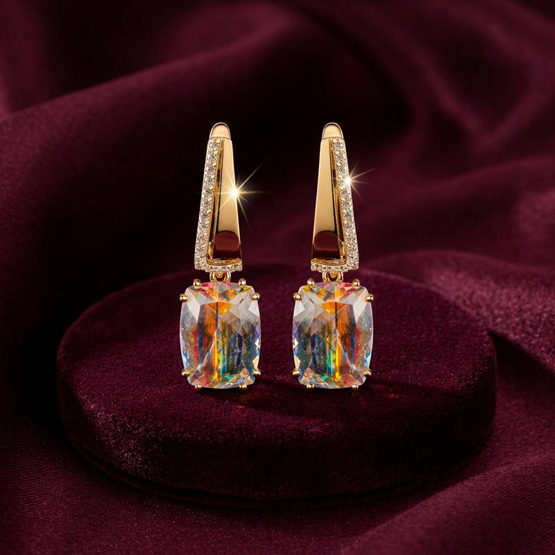 Серьги длинные GRANAT JEWELRY, красное золото 585 проба, вставка кварц (GRANAT JEWELRY, Россия) — от 2919.35 руб. в сети магазинов DIAMANTE забронировать в магазине Серьги длинные GRANAT JEWELRY, красное золото 585 проба, вставка кварц (GRANAT JEWELRY, Россия)