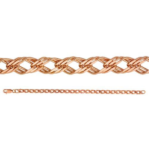 Браслет классический, красное золото 585 проба (Беларусь) — от 2386.83 руб. в сети магазинов DIAMANTE забронировать в магазине Браслет классический, красное золото 585 проба