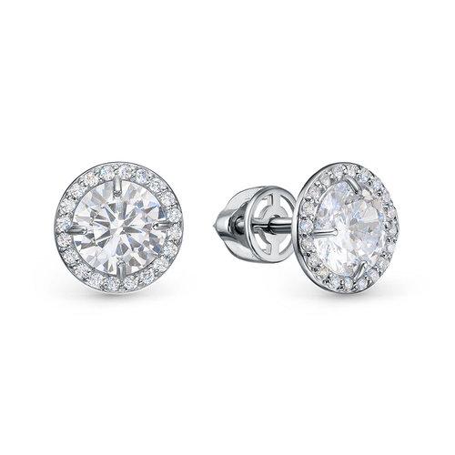 Серьги пусеты BUBLIK JEWELRY, белое золото 585 проба, вставка бриллиант (BUBLIK JEWELRY, Россия) — от 6766.61 руб. в сети магазинов DIAMANTE забронировать в магазине Серьги пусеты BUBLIK JEWELRY, белое золото 585 проба, вставка бриллиант