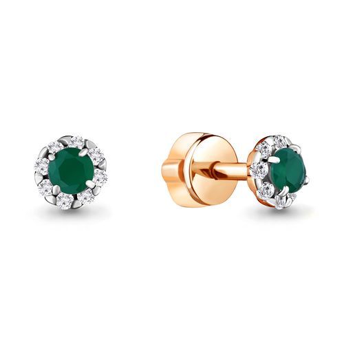 Серьги пусеты Aquamarine, красное золото 585 проба, вставка фианит (Aquamarine, Россия) — от 992.25 руб. в сети магазинов DIAMANTE забронировать в магазине Серьги пусеты Aquamarine, красное золото 585 проба, вставка фианит (Aquamarine, Россия)