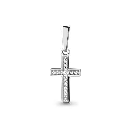 Подвеска крестик Aquamarine, белое золото 585 проба, вставка бриллиант (Aquamarine, Россия) — от 1546.30 руб. в сети магазинов DIAMANTE забронировать в магазине Подвеска крестик Aquamarine, белое золото 585 проба, вставка бриллиант (Aquamarine, Россия)