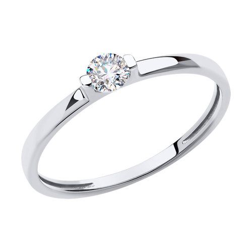 Кольцо помолвочное Diamant, белое золото 585 проба (Diamant, Россия) — от 536.55 руб. в сети магазинов DIAMANTE забронировать в магазине Кольцо помолвочное Diamant, белое золото 585 проба (Diamant, Россия)