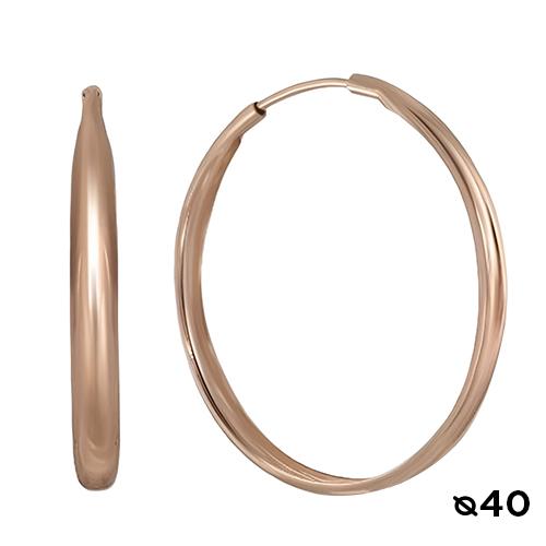 Серьги Конго, красное золото 585 проба (Беларусь) — от 2070.23 руб. в сети магазинов DIAMANTE забронировать в магазине Серьги Конго, красное золото 585 проба (Беларусь)