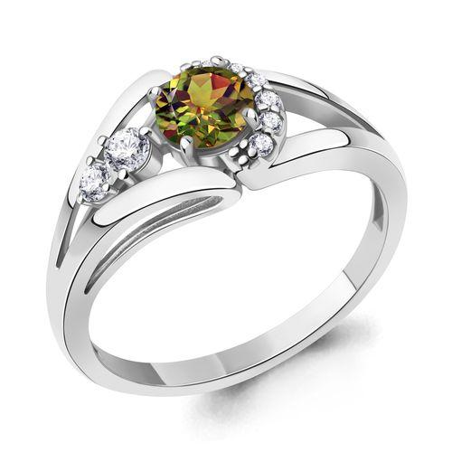 Кольцо декоративное Aquamarine, серебро 925 проба, вставка фианит (Aquamarine, Россия) — от 158.52 руб. в сети магазинов DIAMANTE забронировать в магазине Кольцо декоративное Aquamarine, серебро 925 проба, вставка фианит