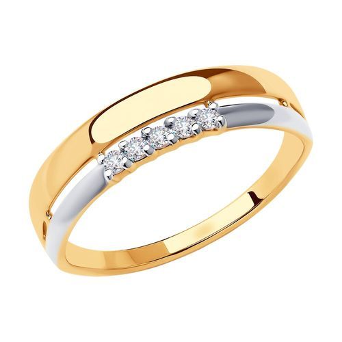 Кольцо декоративное Diamant, красное золото 585 проба, вставка фианит (Diamant, Россия) — от 1004.33 руб. в сети магазинов DIAMANTE забронировать в магазине Кольцо декоративное Diamant, красное золото 585 проба, вставка фианит (Diamant, Россия)