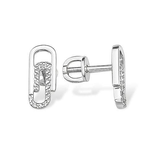 Серьги пусеты Efremov, серебро 925 проба, вставка фианит (Efremov, Россия) — от 110.56 руб. в сети магазинов DIAMANTE забронировать в магазине Серьги пусеты Efremov, серебро 925 проба, вставка фианит (Efremov, Россия)