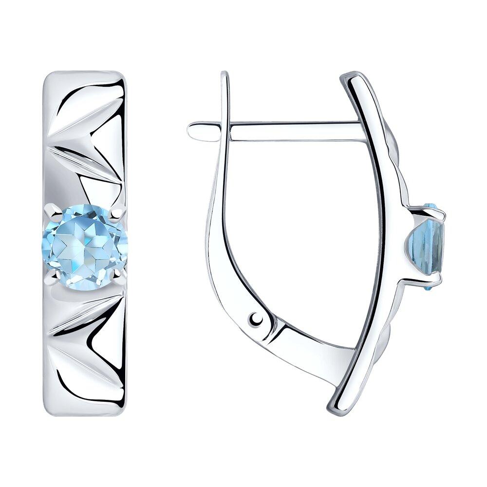 Серьги с английским замком Diamant, серебро 925 проба, вставка топаз (Diamant, Россия) — от 168.52 руб. в сети магазинов DIAMANTE забронировать в магазине Серьги с английским замком Diamant, серебро 925 проба, вставка топаз (Diamant, Россия)