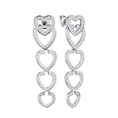 Серьги пусеты Fresh Jewelry, белое серебро 925 проба, вставка фианит (Fresh Jewelry, Россия) — от 320.17 руб. в сети магазинов DIAMANTE забронировать в магазине Серьги пусеты Fresh Jewelry, белое серебро 925 проба, вставка фианит (Fresh Jewelry, Россия)