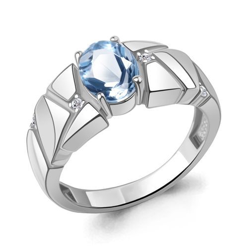 Кольцо декоративное Aquamarine, серебро 925 проба, вставка фианит (Aquamarine, Россия) — от 242.18 руб. в сети магазинов DIAMANTE забронировать в магазине Кольцо декоративное Aquamarine, серебро 925 проба, вставка фианит (Aquamarine, Россия)