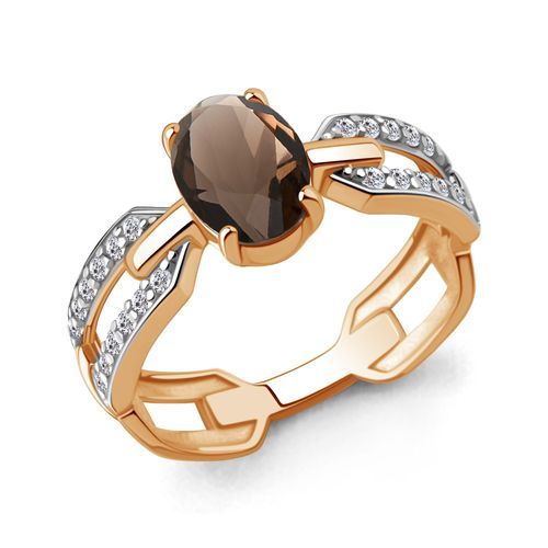 Кольцо декоративное Aquamarine, красное золото 585 проба, вставка фианит (Aquamarine, Россия) — от 2219.70 руб. в сети магазинов DIAMANTE забронировать в магазине Кольцо декоративное Aquamarine, красное золото 585 проба, вставка фианит (Aquamarine, Россия)