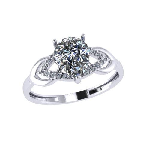 Кольцо помолвочное, серебро 925 проба, вставка фианит (Россия) — от 91.44 руб. в сети магазинов DIAMANTE забронировать в магазине Кольцо помолвочное, серебро 925 проба, вставка фианит