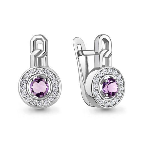Серьги с английским замком Aquamarine, серебро 925 проба, вставка фианит (Aquamarine, Россия) — от 170.46 руб. в сети магазинов DIAMANTE забронировать в магазине Серьги с английским замком Aquamarine, серебро 925 проба, вставка фианит (Aquamarine, Россия)
