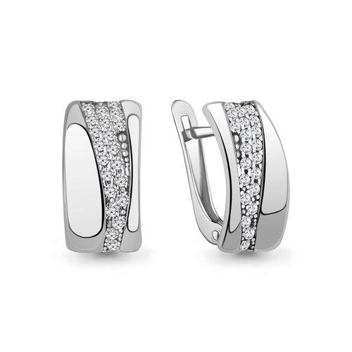 Серьги с английским замком Aquamarine, серебро 925 проба, вставка фианит (Aquamarine, Россия) — от 195.12 руб. в сети магазинов DIAMANTE забронировать в магазине Серьги с английским замком Aquamarine, серебро 925 проба, вставка фианит