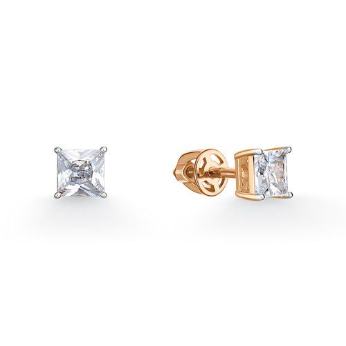 Серьги пусеты BUBLIK JEWELRY, красное золото 585 проба, вставка бриллиант (BUBLIK JEWELRY, Россия) — от 7855.76 руб. в сети магазинов DIAMANTE забронировать в магазине Серьги пусеты BUBLIK JEWELRY, красное золото 585 проба, вставка бриллиант (BUBLIK JEWELRY, Россия)