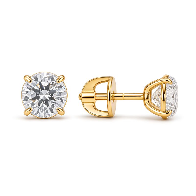 Серьги пусеты BUBLIK JEWELRY, красное золото 585 проба, вставка бриллиант (BUBLIK JEWELRY, Россия) — от 7341.08 руб. в сети магазинов DIAMANTE забронировать в магазине Серьги пусеты BUBLIK JEWELRY, красное золото 585 проба, вставка бриллиант (BUBLIK JEWELRY, Россия)