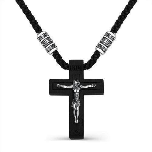 Колье-шнурок Orthodox, серебро 925 проба, вставка текстиль (Orthodox, Россия) — от 286.50 руб. в сети магазинов DIAMANTE забронировать в магазине Колье-шнурок Orthodox, серебро 925 проба, вставка текстиль (Orthodox, Россия)