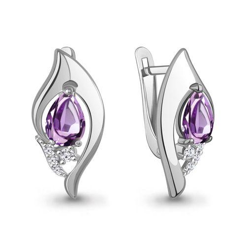 Серьги с английским замком Aquamarine, серебро 925 проба, вставка фианит (Aquamarine, Россия) — от 178.60 руб. в сети магазинов DIAMANTE забронировать в магазине Серьги с английским замком Aquamarine, серебро 925 проба, вставка фианит (Aquamarine, Россия)