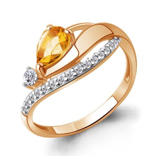 Кольцо декоративное Aquamarine, красное золото 585 проба, вставка фианит (Aquamarine, Россия) — от 1675.80 руб. в сети магазинов DIAMANTE забронировать в магазине Кольцо декоративное Aquamarine, красное золото 585 проба, вставка фианит (Aquamarine, Россия)