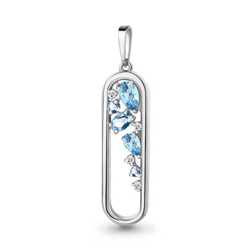 Подвеска декоративная Aquamarine, серебро 925 проба, вставка фианит (Aquamarine, Россия) — от 93.56 руб. в сети магазинов DIAMANTE забронировать в магазине Подвеска декоративная Aquamarine, серебро 925 проба, вставка фианит (Aquamarine, Россия)
