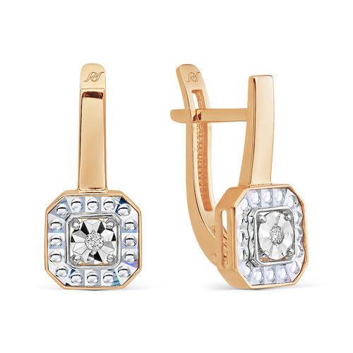 Серьги с английским замком Prestige, красное золото 585 проба (Prestige, Россия) — от 4143.40 руб. в сети магазинов DIAMANTE забронировать в магазине Серьги с английским замком Prestige, красное золото 585 проба (Prestige, Россия)