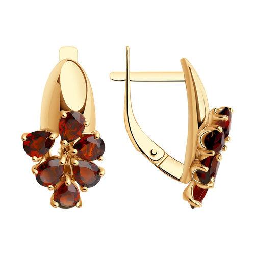 Серьги с английским замком Diamant, красное золото 585 проба, вставка гранат (Diamant, Россия) — от 1761.20 руб. в сети магазинов DIAMANTE забронировать в магазине Серьги с английским замком Diamant, красное золото 585 проба, вставка гранат (Diamant, Россия)