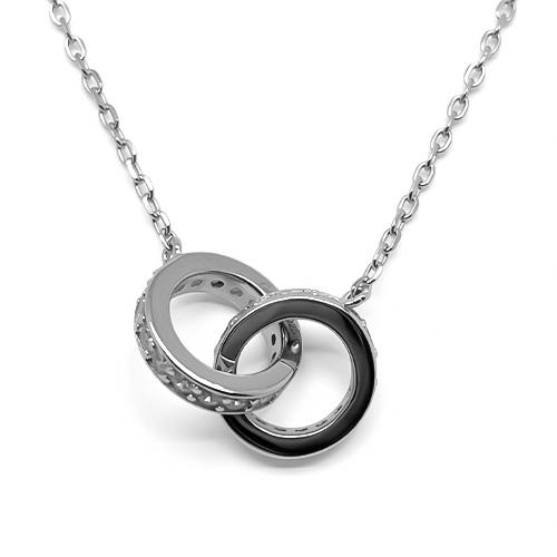 Колье, серебро 925 проба, вставка фианит (Турция) — от 277.00 руб. в сети магазинов DIAMANTE забронировать в магазине Колье, серебро 925 проба, вставка фианит