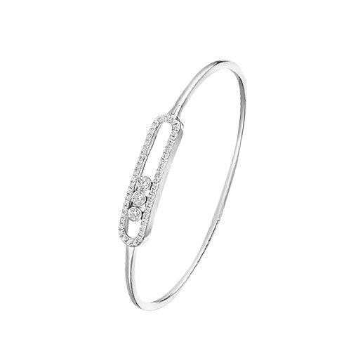 Браслет жесткий, серебро 925 проба, вставка фианит (Турция) — от 540.39 руб. в сети магазинов DIAMANTE забронировать в магазине Браслет жесткий, серебро 925 проба, вставка фианит (Турция)