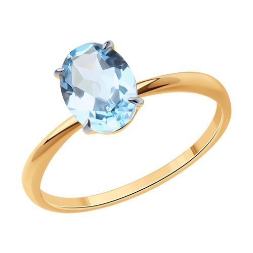 Кольцо декоративное Diamant, красное золото 585 проба, вставка топаз (Diamant, Россия) — от 828.80 руб. в сети магазинов DIAMANTE забронировать в магазине Кольцо декоративное Diamant, красное золото 585 проба, вставка топаз (Diamant, Россия)