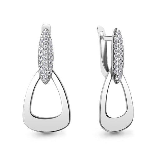 Серьги длинные Aquamarine, серебро 925 проба, вставка фианит (Aquamarine, Россия) — от 201.60 руб. в сети магазинов DIAMANTE забронировать в магазине Серьги длинные Aquamarine, серебро 925 проба, вставка фианит