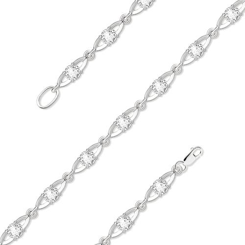 Браслет декоративный Efremov, серебро 925 проба, вставка фианит (Efremov, Россия) — от 251.10 руб. в сети магазинов DIAMANTE забронировать в магазине Браслет декоративный Efremov, серебро 925 проба, вставка фианит