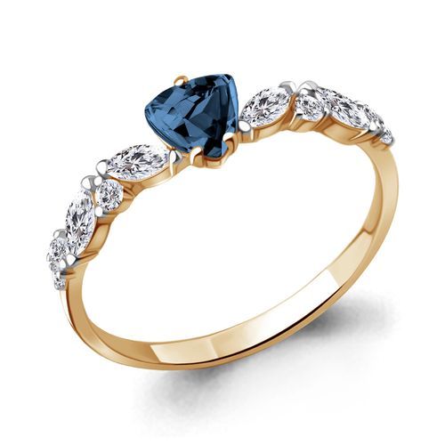 Кольцо декоративное Aquamarine, красное золото 585 проба, вставка фианит (Aquamarine, Россия) — от 964.25 руб. в сети магазинов DIAMANTE забронировать в магазине Кольцо декоративное Aquamarine, красное золото 585 проба, вставка фианит (Aquamarine, Россия)
