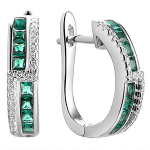 Серьги с английским замком Fresh Jewelry, серебро 925 проба, вставка нанокристалл (Fresh Jewelry, Россия) — от 333.36 руб. в сети магазинов DIAMANTE забронировать в магазине Серьги с английским замком Fresh Jewelry, серебро 925 проба, вставка нанокристалл