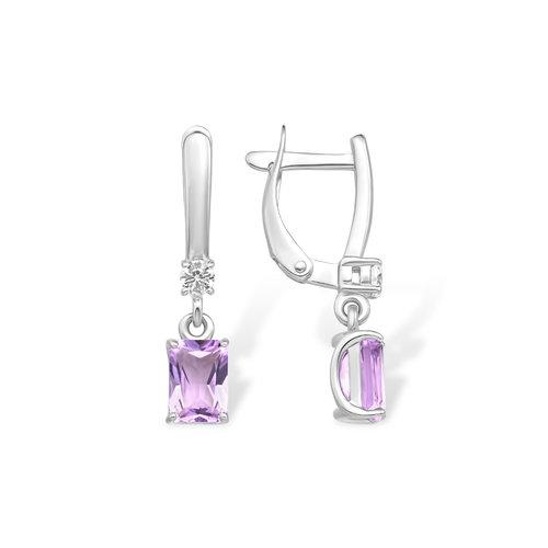 Серьги длинные 7 Карат, белое серебро 925 проба, вставка фианит (7 Карат, Беларусь) — от 282.24 руб. в сети магазинов DIAMANTE забронировать в магазине Серьги длинные 7 Карат, белое серебро 925 проба, вставка фианит
