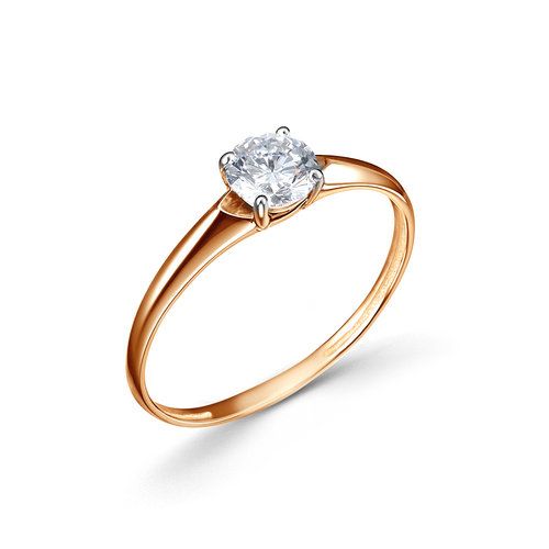 Кольцо помолвочное BUBLIK JEWELRY, красное золото 585 проба, вставка бриллиант (BUBLIK JEWELRY, Россия) — от 2742.83 руб. в сети магазинов DIAMANTE забронировать в магазине Кольцо помолвочное BUBLIK JEWELRY, красное золото 585 проба, вставка бриллиант (BUBLIK JEWELRY, Россия)
