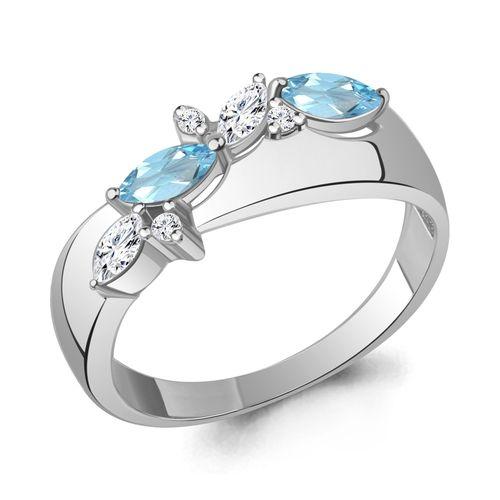 Кольцо декоративное Aquamarine, серебро 925 проба, вставка фианит (Aquamarine, Россия) — от 167.70 руб. в сети магазинов DIAMANTE забронировать в магазине Кольцо декоративное Aquamarine, серебро 925 проба, вставка фианит