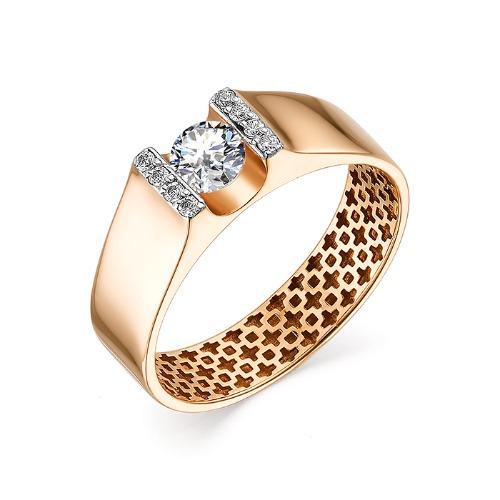 Кольцо помолвочное 7 Карат, красное золото 585 проба, вставка фианит (7 Карат, Беларусь) — от 1337.70 руб. в сети магазинов DIAMANTE забронировать в магазине Кольцо помолвочное 7 Карат, красное золото 585 проба, вставка фианит