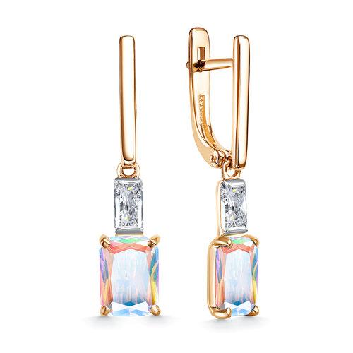 Серьги длинные GRANAT JEWELRY, красное золото 585 проба, вставка кварц (GRANAT JEWELRY, Россия) — от 2267.65 руб. в сети магазинов DIAMANTE забронировать в магазине Серьги длинные GRANAT JEWELRY, красное золото 585 проба, вставка кварц