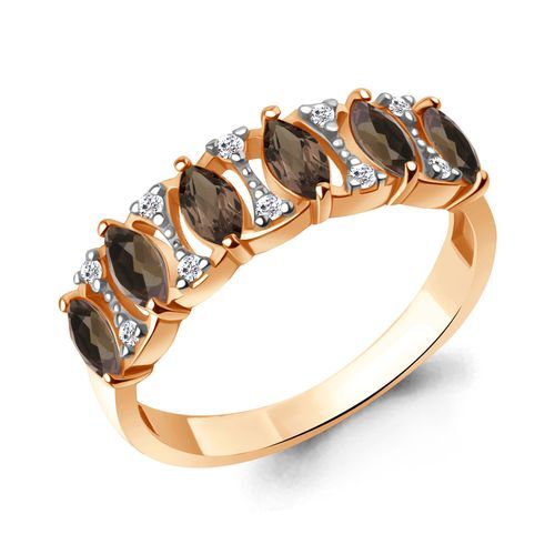 Кольцо декоративное Aquamarine, красное золото 585 проба, вставка кварц (Aquamarine, Россия) — от 1852.20 руб. в сети магазинов DIAMANTE забронировать в магазине Кольцо декоративное Aquamarine, красное золото 585 проба, вставка кварц (Aquamarine, Россия)