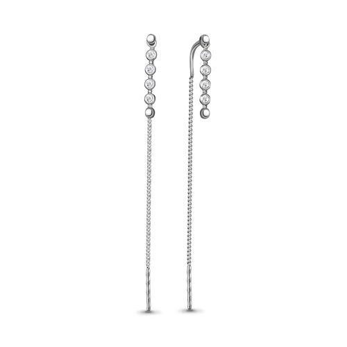 Серьги-цепочки Aquamarine, серебро 925 проба, вставка фианит (Aquamarine, Россия) — от 87.44 руб. в сети магазинов DIAMANTE забронировать в магазине Серьги-цепочки Aquamarine, серебро 925 проба, вставка фианит (Aquamarine, Россия)