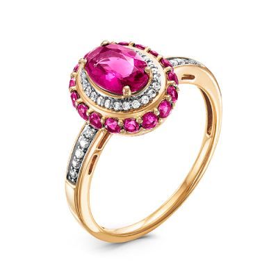 Кольцо декоративное RoseGrace, красное золото 585 проба, вставка бриллиант/рубин (RoseGrace, Россия) — от 4096.59 руб. в сети магазинов DIAMANTE забронировать в магазине Кольцо декоративное RoseGrace, красное золото 585 проба, вставка бриллиант/рубин (RoseGrace, Россия)