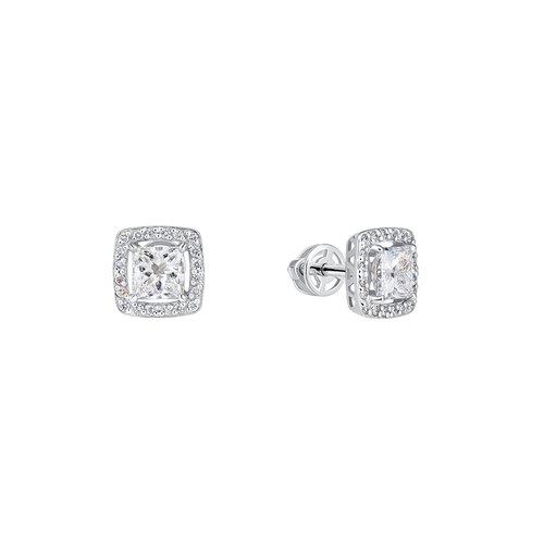 Серьги пусеты BUBLIK JEWELRY, белое золото 585 проба, вставка бриллиант (BUBLIK JEWELRY, Россия) — от 9159.43 руб. в сети магазинов DIAMANTE забронировать в магазине Серьги пусеты BUBLIK JEWELRY, белое золото 585 проба, вставка бриллиант