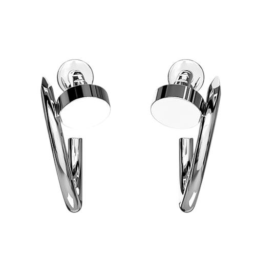 Серьги Конго, серебро 925 проба (Турция) — от 194.40 руб. в сети магазинов DIAMANTE забронировать в магазине Серьги Конго, серебро 925 проба