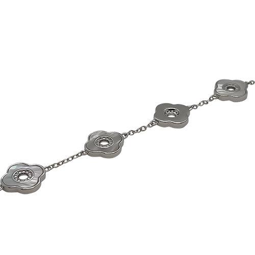 Браслет декоративный, серебро 925 проба, вставка перламутр (Турция) — от 351.00 руб. в сети магазинов DIAMANTE забронировать в магазине Браслет декоративный, серебро 925 проба, вставка перламутр