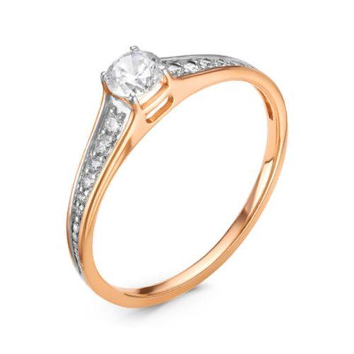 Кольцо помолвочное Diamond Union, красное золото 585 проба, вставка бриллиант (Diamond Union, Россия) — от 3238.25 руб. в сети магазинов DIAMANTE забронировать в магазине Кольцо помолвочное Diamond Union, красное золото 585 проба, вставка бриллиант (Diamond Union, Россия)