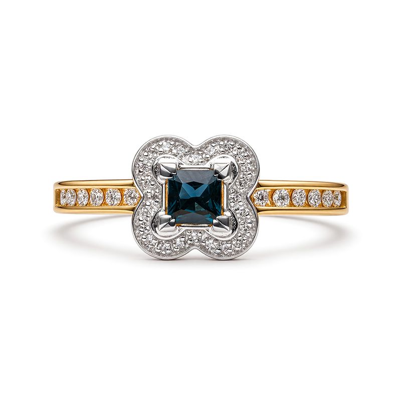 Кольцо декоративное RoseGrace, красное золото 585 проба, вставка бриллиант/сапфир (RoseGrace, Россия) — от 4464.65 руб. в сети магазинов DIAMANTE забронировать в магазине Кольцо декоративное RoseGrace, красное золото 585 проба, вставка бриллиант/сапфир (RoseGrace, Россия)