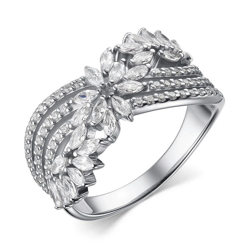 Кольцо декоративное, серебро 925 проба, вставка фианит (Россия) — от 330.83 руб. в сети магазинов DIAMANTE забронировать в магазине Кольцо декоративное, серебро 925 проба, вставка фианит (Россия)